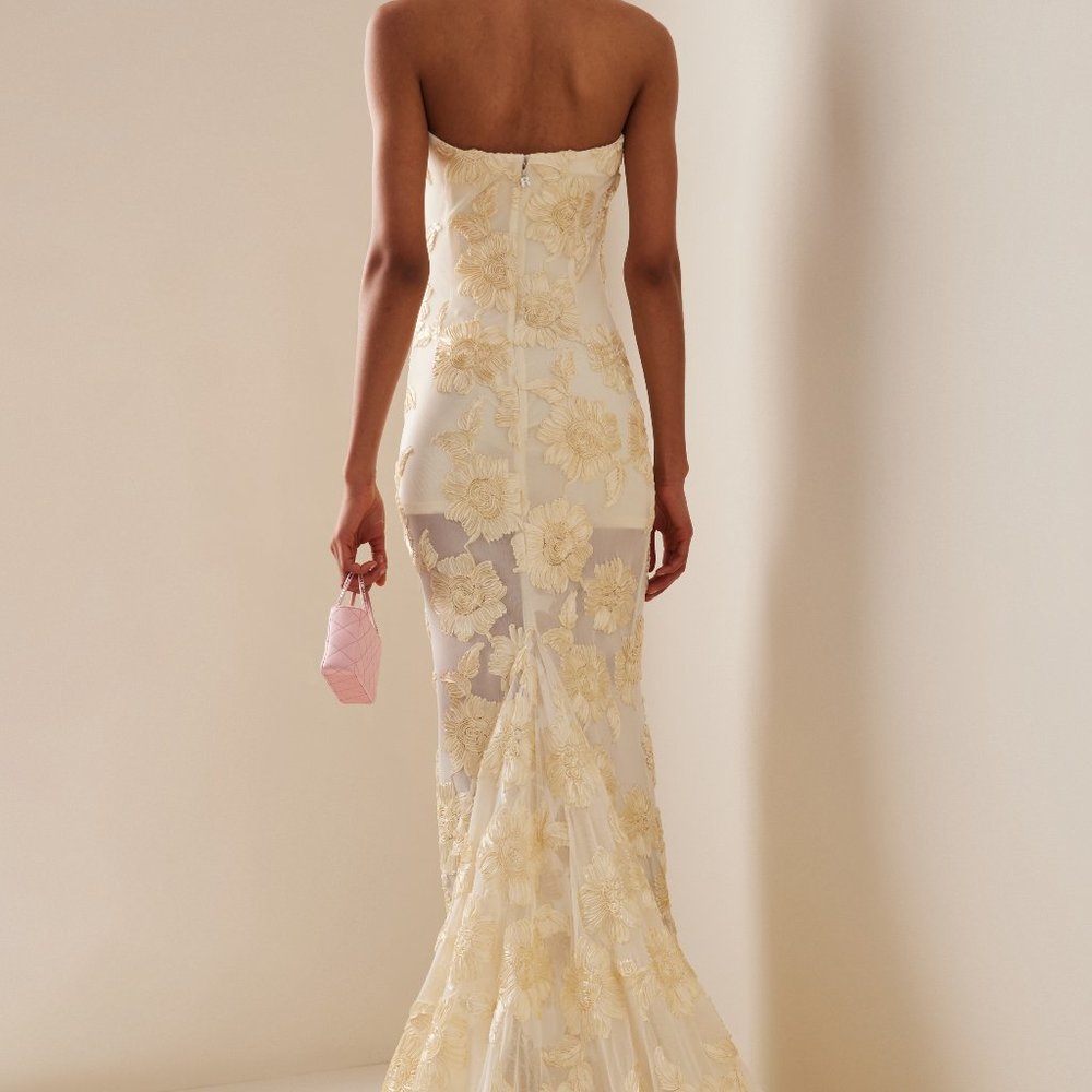 ROTATE 3D-Mesh Maxi Tube Dress